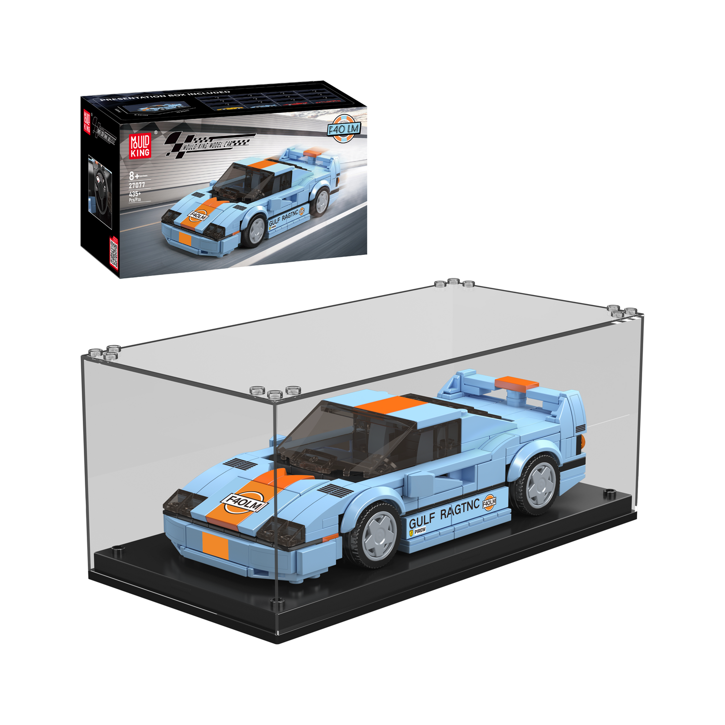 A Mould King 27077 F40 LM Model Car Building Set | 435 Pieces