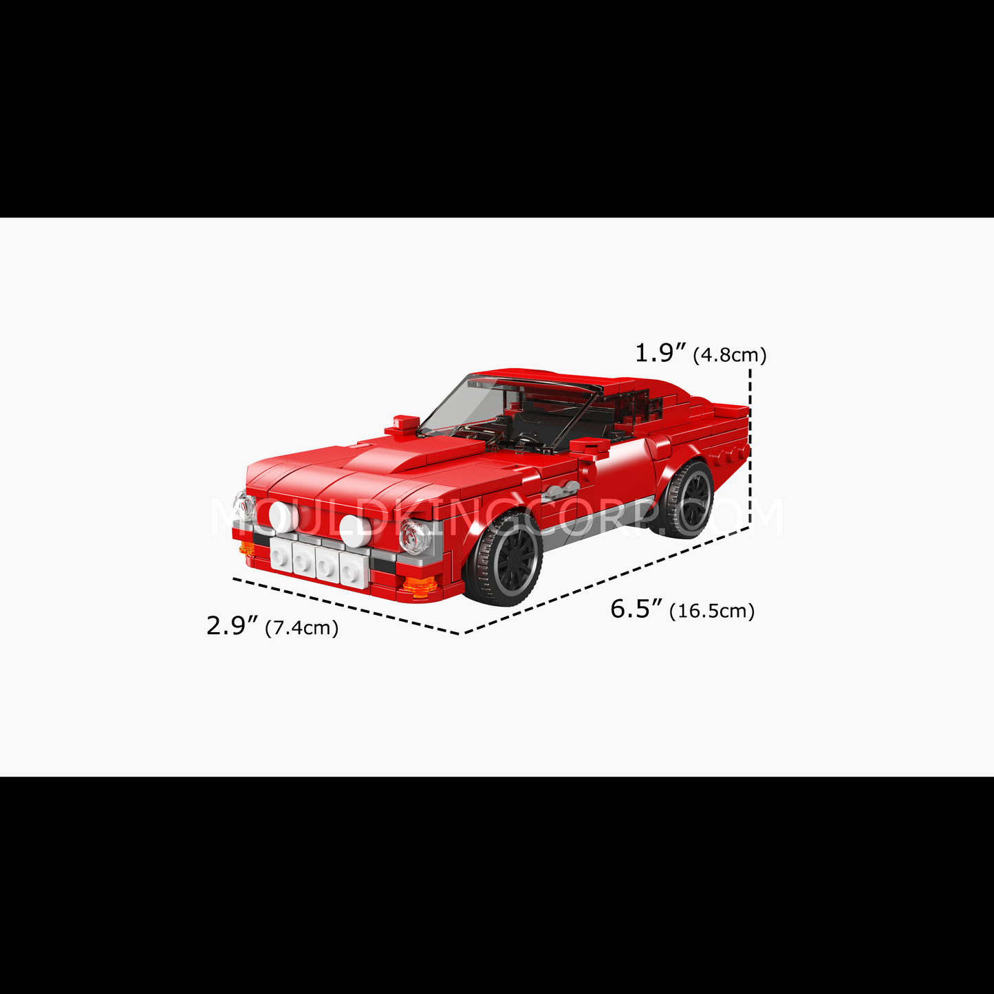 A Mould King 27084 Martin V8 Vintage Car Model Building Set | 365 Pcs