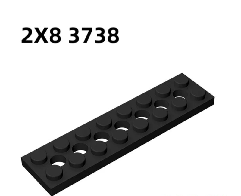 Bricks Plate 2x6 2x4 2x8 with Holes