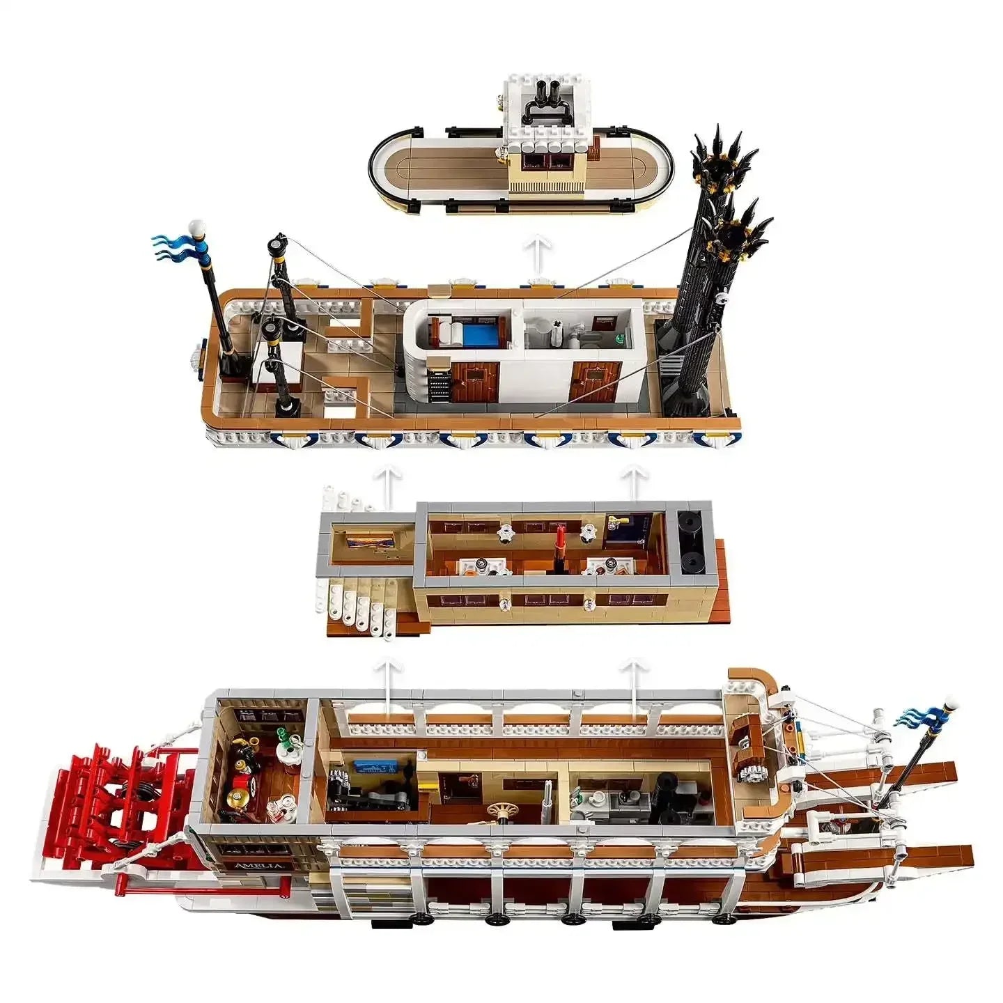 A     River Steamboat 21356 Compatible 4090PCS ( NEW IN ) ل ي ج و