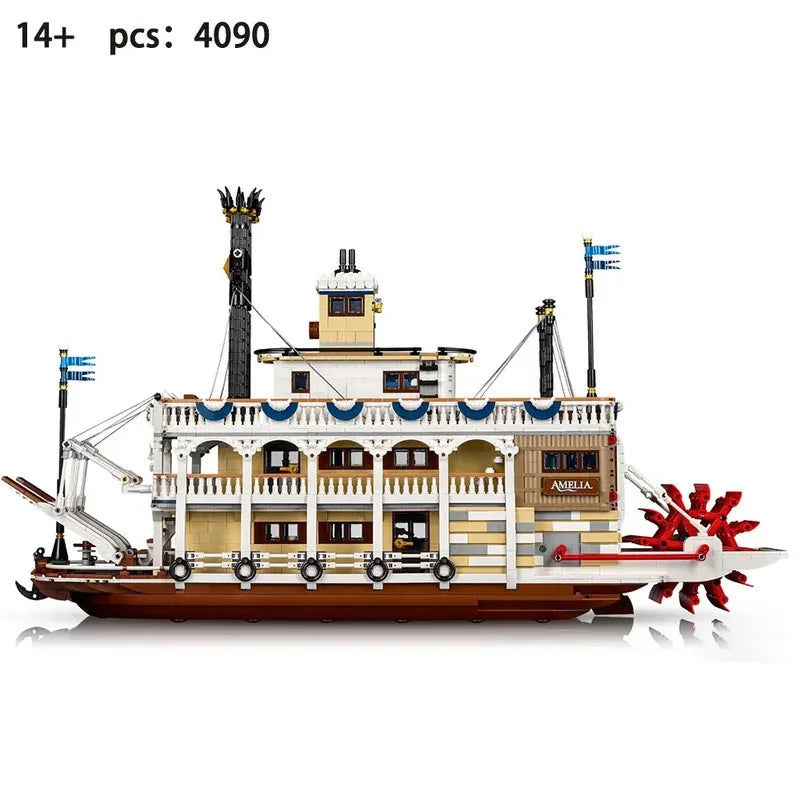 A     River Steamboat 21356 Compatible 4090PCS ( NEW IN ) ل ي ج و