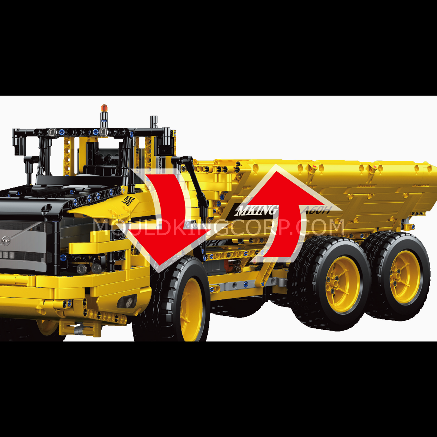 A   MOULD KING 17010S Remote Control Dump Truck Building Toy Set | 1,930 PCS