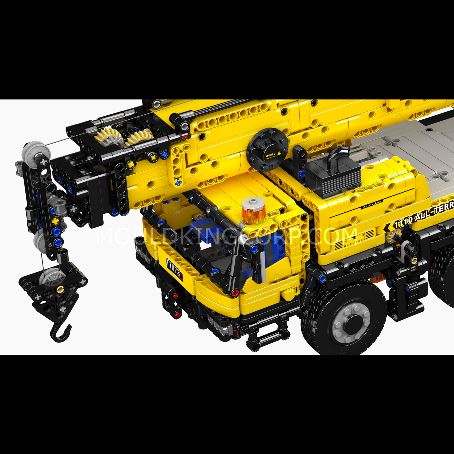 A   Mould King 17073 LTM 1110 Mobile Crane Building Set | 3,218 Pcs