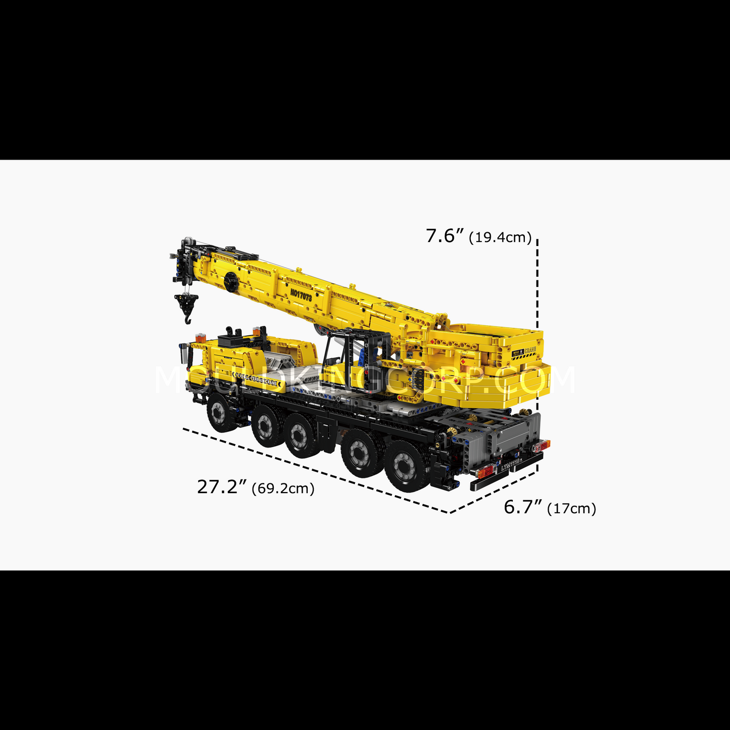 A   Mould King 17073 LTM 1110 Mobile Crane Building Set | 3,218 Pcs
