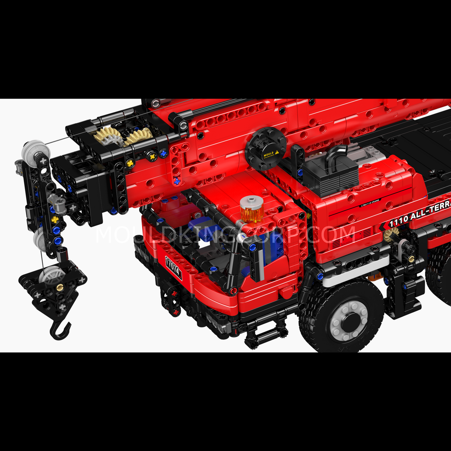 A   Mould King 17073 LTM 1110 Mobile Crane Building Set | 3,218 Pcs