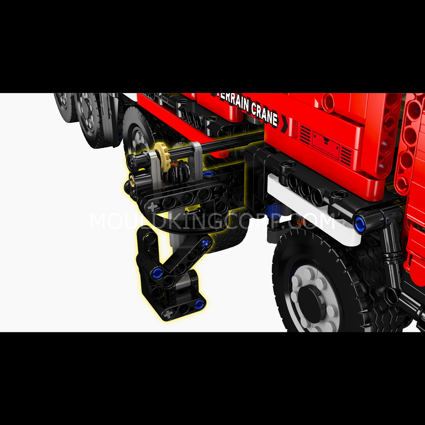 A   Mould King 17073 LTM 1110 Mobile Crane Building Set | 3,218 Pcs