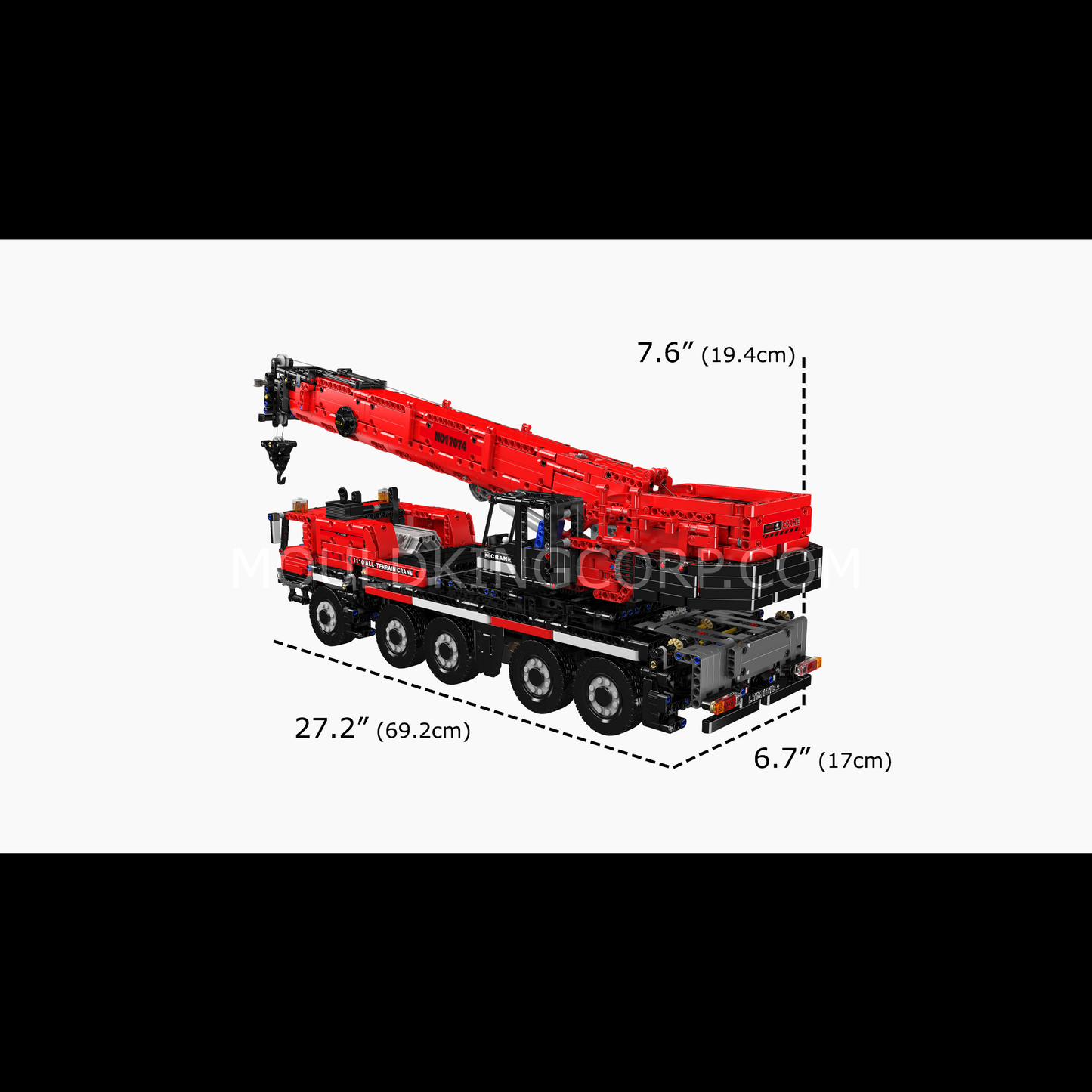 A   Mould King 17073 LTM 1110 Mobile Crane Building Set | 3,218 Pcs