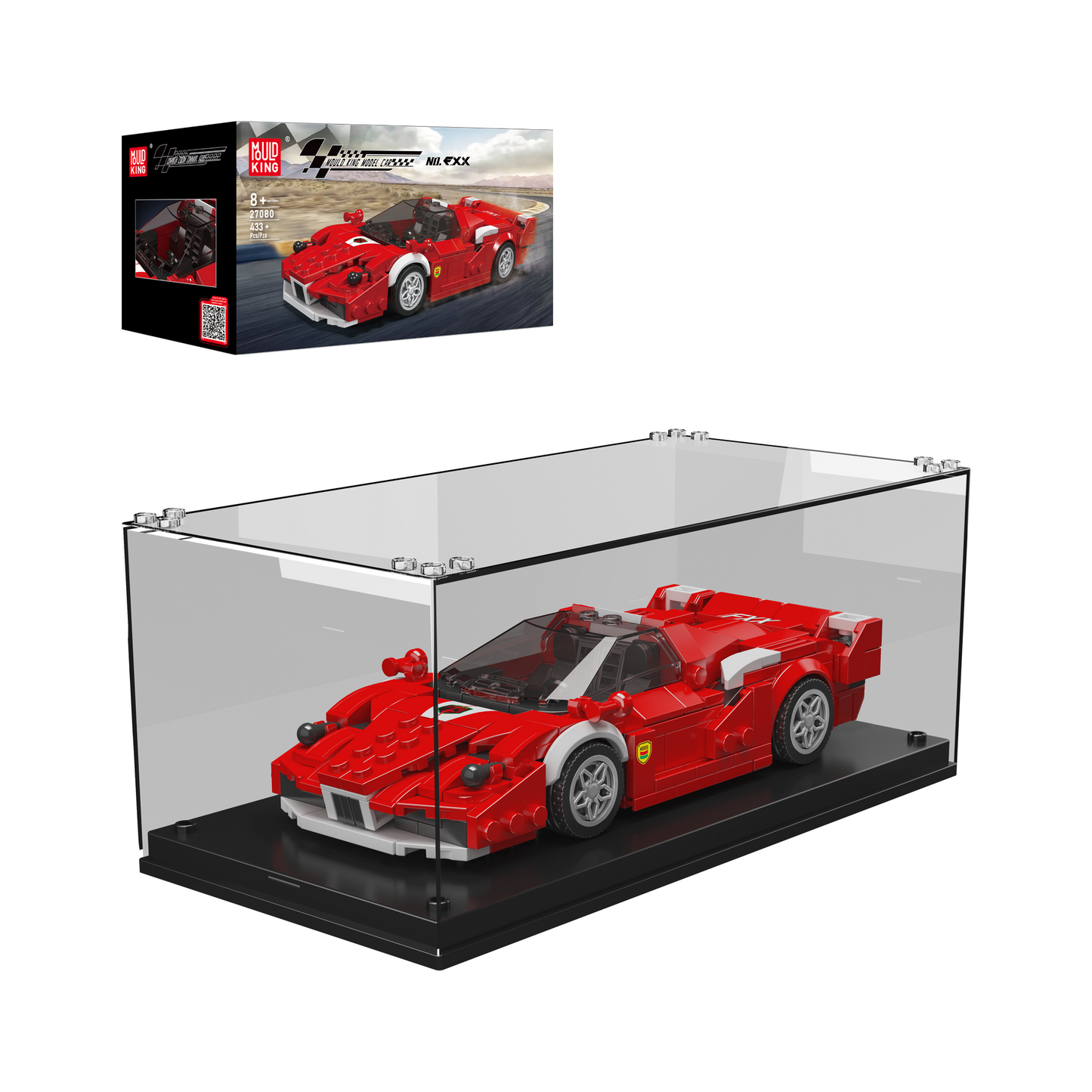 A   Mould King 27080 FXX Supercar Model Building Set | 433 Pieces