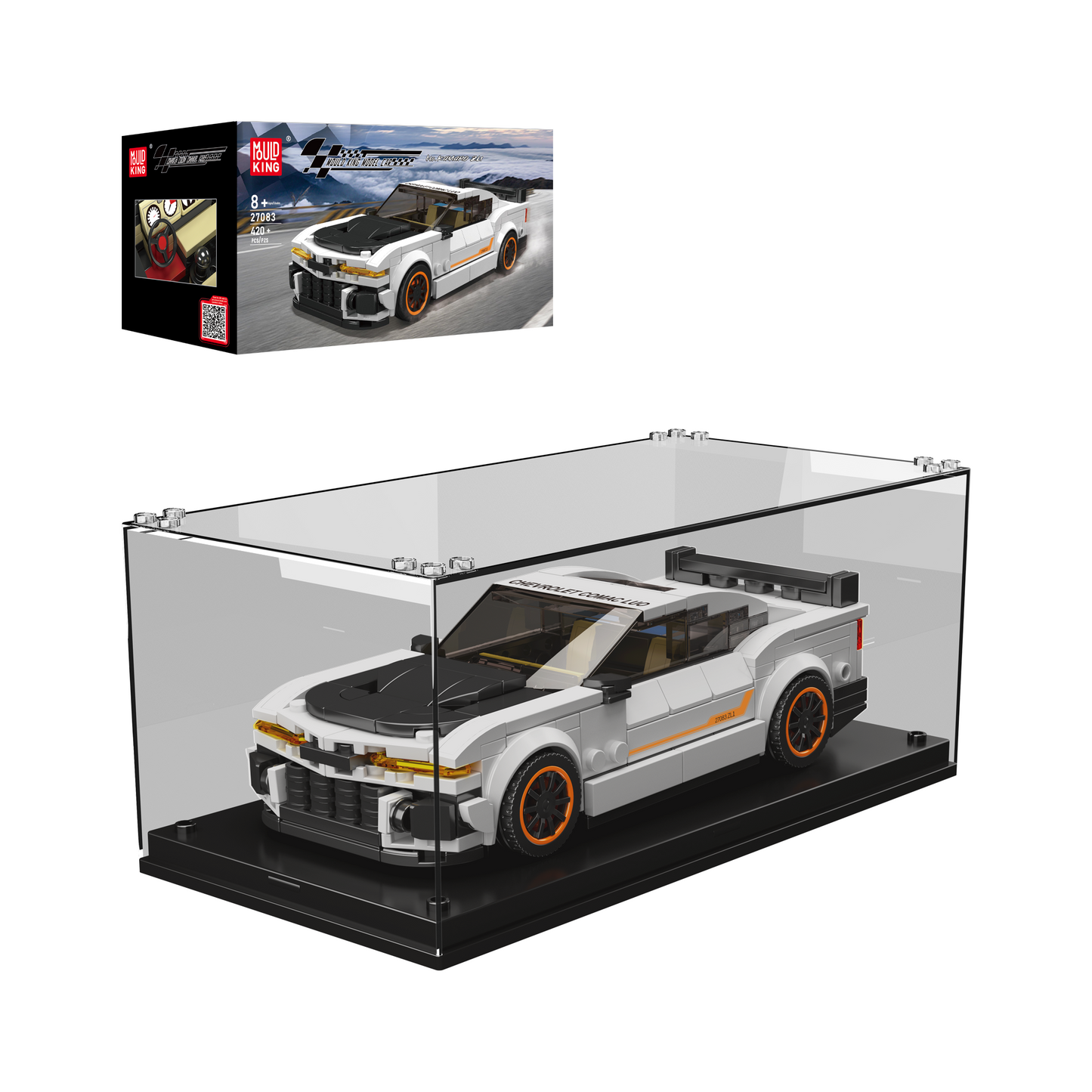 A  Mould King 27083 Camaro Muscle Car Model Building Set | 421 Pcs