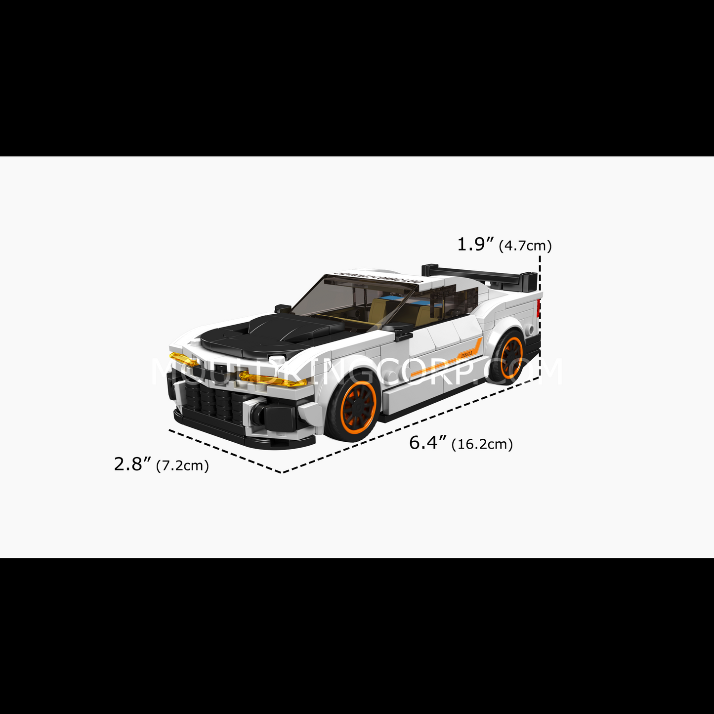 A  Mould King 27083 Camaro Muscle Car Model Building Set | 421 Pcs