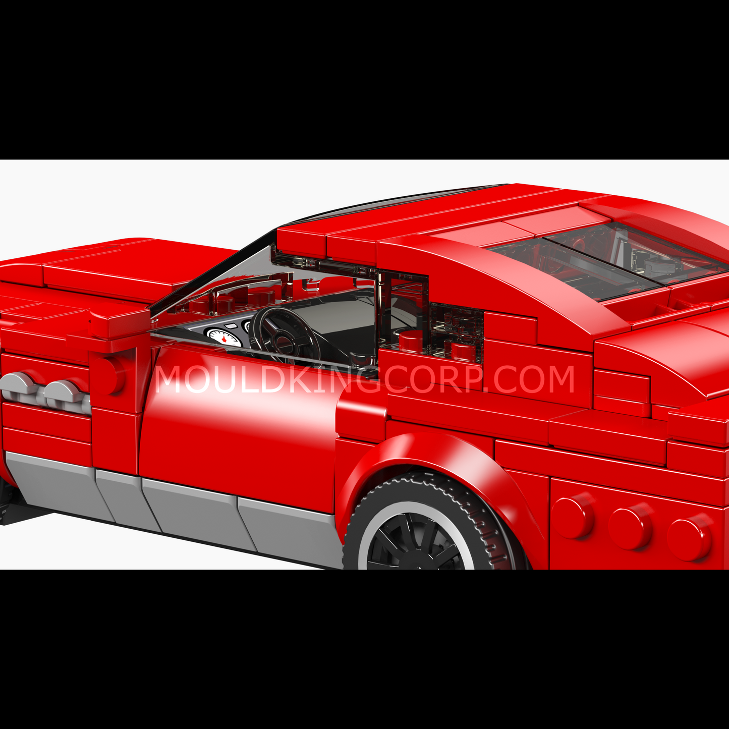 A   Mould King 27084 Martin V8 Vintage Car Model Building Set | 365 Pcs